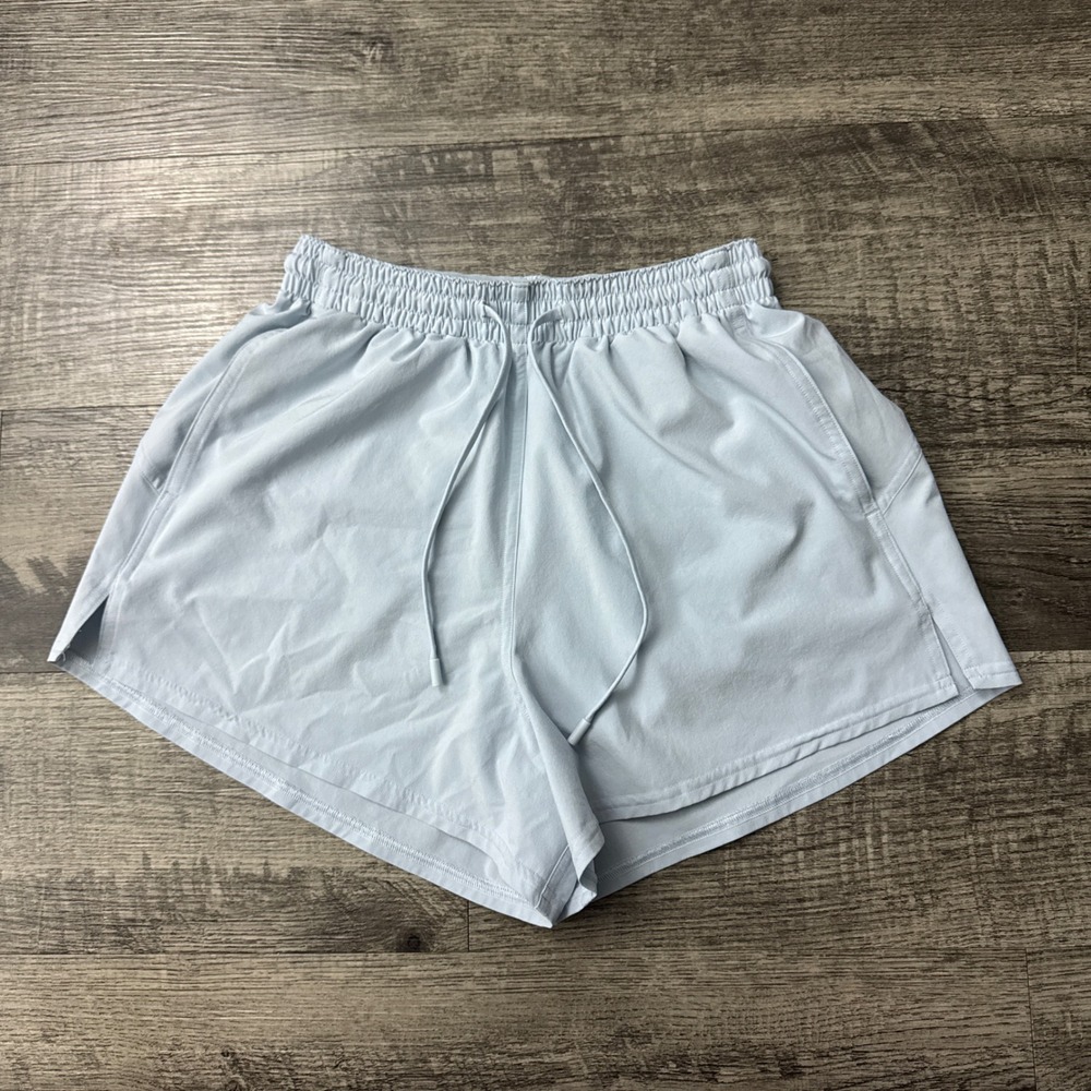 Lululemon Pace Rival High Rise Shorts 3" Light Starch Blue Athletic Running Sz 2